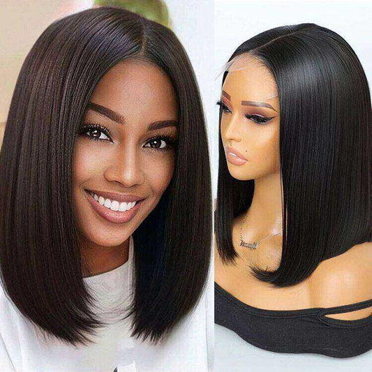 Glueless 4x4 Lace Closure Bob Straight Wig