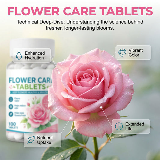 Flower Preservation Water Purifier Tablets One tablet—keeps bouquets vibrant & vase water crystal-clear