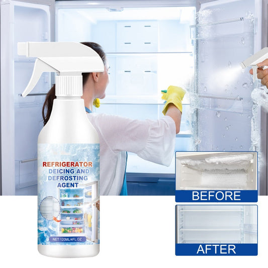 Stop Chipping Ice! 120ml Fridge De-Icer Spray – Melt Frost in Minutes, No Scraper Needed