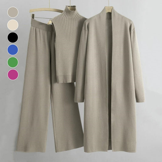 Three Pieces, Endless Looks | Women's Knit Vest, Cardigan & Pants Set