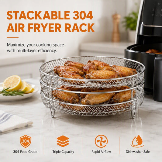 Stackable Stainless Steel Air Fryer Rack