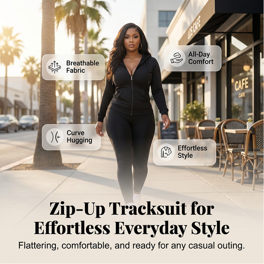 Sculpted Waist, Easy Stretch | Women's Hooded Wide-Leg 2-Piece Set
